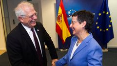 Borrell recibi a la ministra Gonzlez Laya en su primera reunin de ministros de Exteriores de la UE