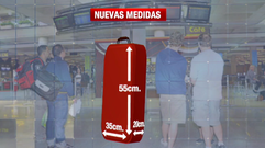 Las compa��as a�reas proponen reducir el tama�o de las maletas de mano
