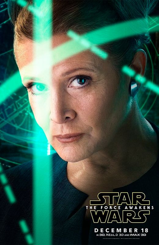 Leia.Carrie Fisher, como Leia Organa