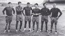 Juan Norat Pérez, segundo por la derecha. Imagen extraída del libro «Pontevedra Club de Futbol. Cincuenta años de historia», de Miguel Domínguez Vaz