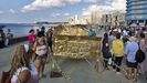 Obras artísticas del proyecto Detrás del Muro en el malecón de La Habana  