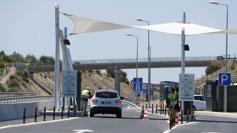 Peaje en una autovía de Portugal