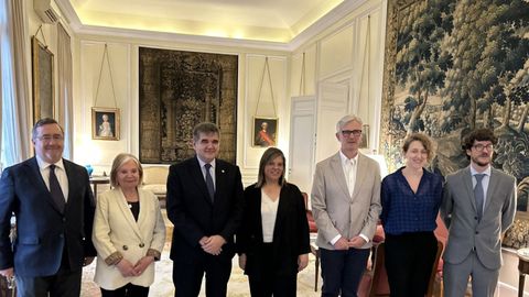 La vicepresidencia del Principado, Gimena Llamedo, durante su viaje institucional a Argentina.