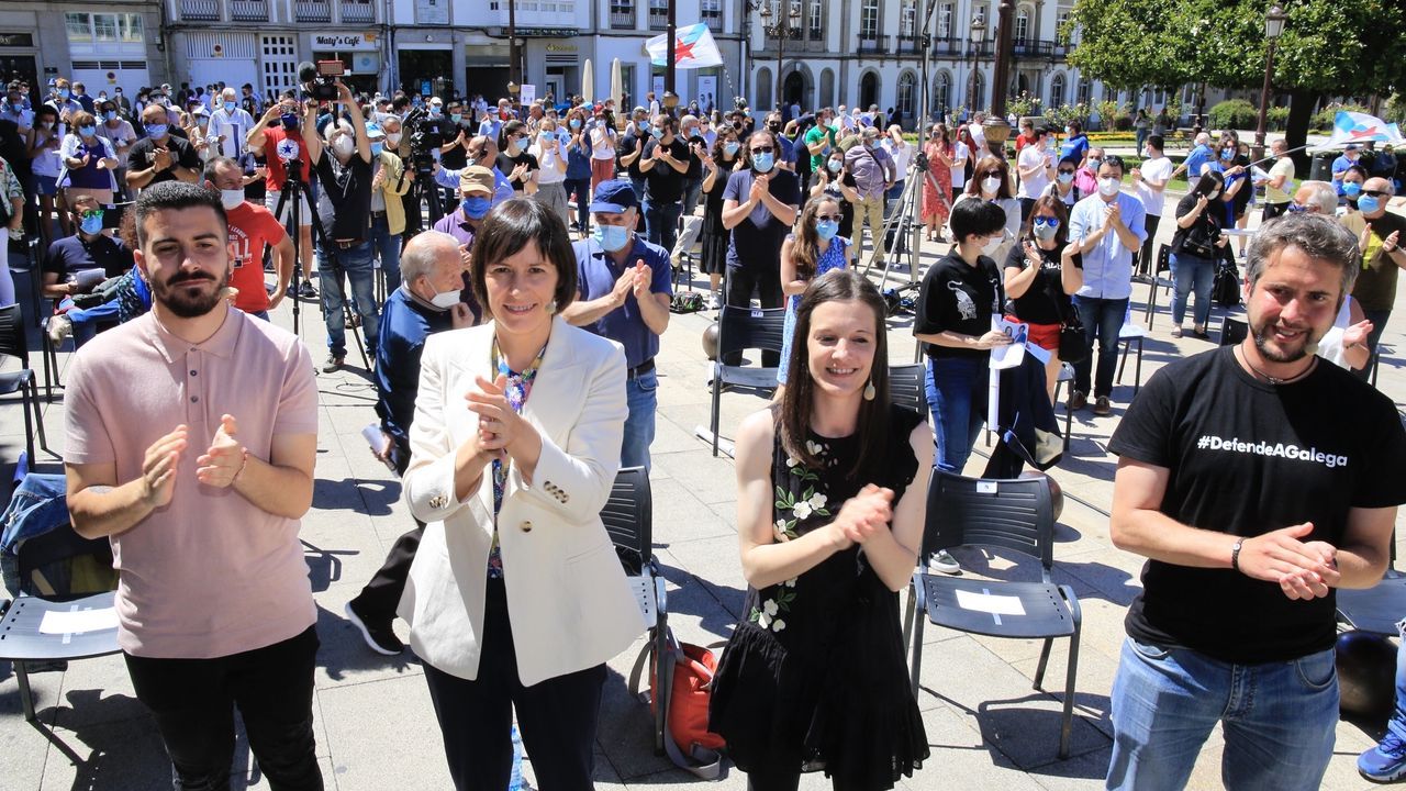 Ana Pontn participou nun mitin en Lugo este sbado pola ma