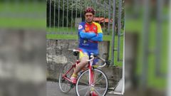 Daniel Salgado, ciclista fallecido en A Pastoriza, natural de Meira