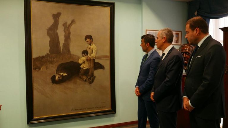 El Museo cargará de simbolismo la exhibición en Pontevedra de «A derradeira lección do mestre»