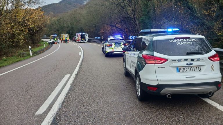 Accidente de tráfico en la N-630