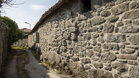 Construcciones tradicionales en la aldea de Pedras