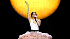 Rosal�a, durante su concierto en Lyon