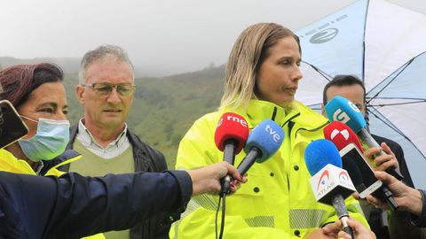 Beatriz González, jefa de la Unidad de Carreteras de Lugo, afirmó ante los medios que el plazo máximo para que caiga el vano es de tres días.