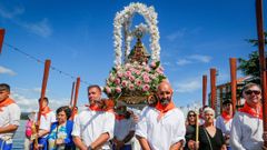 Procesin martima de la Virgen de la Guadalupe en Rianxo