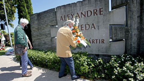 Homenaje a Alexandre Bóveda en la Caeira, Poio