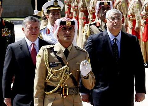 El rey jordano con el presidente egipcio.