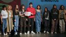 Seis alumnos do IES Martaguisela gañaron o premio na categoría de 15 minutos.