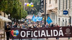 Manifestacin por la oficialidad del asturiano