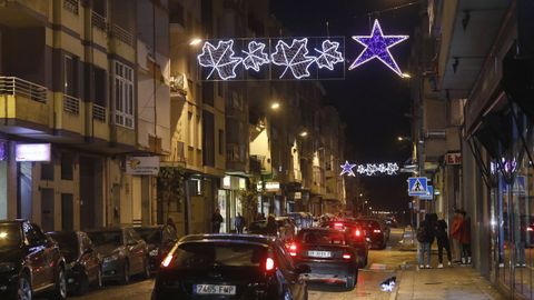 La calle Ro Arnoia, en A Ponte, debuta con los tendidos festivos