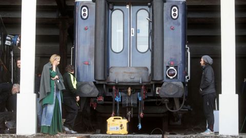 El museo del ferrocarril de Monforte es uno de los escenarios que aparecern en la campaa publicitaria de Recamier