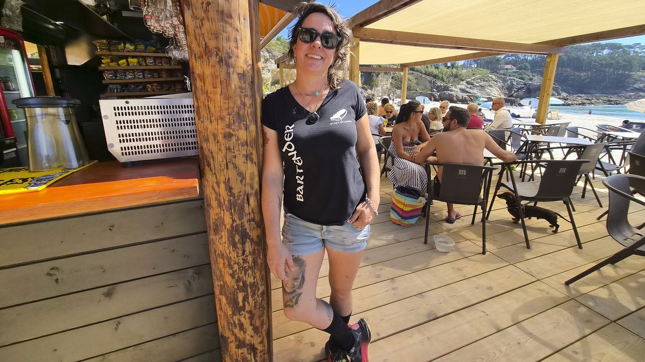 Roc�o Masare, responsable del chiringuito de Paxari�as