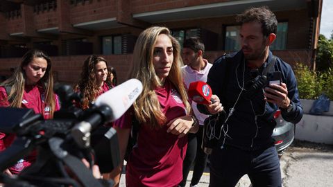 Gran expectación mediática en la concentración de la selección española femenina de fútbol