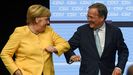 Merkel dio este sbado un espaldarazo pblico a Armin Laschet en el acto de apertura de la campaa electoral.
