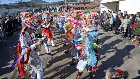Danza de madamas y galáns en el carnaval de Cobres, en Vilaboa