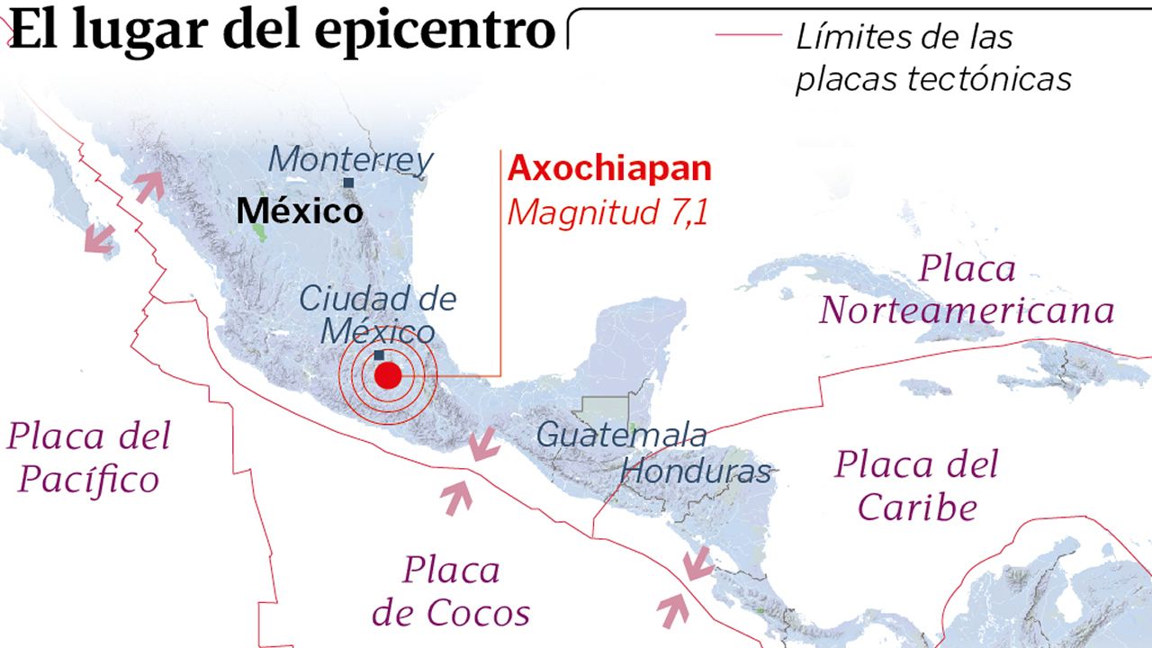 El lugar del epicentro