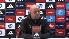 El entrenador del Celta Fortuna, Fredi �lvarez, en la rueda de prensa posterior al partido ante el Real Madrid Castilla.