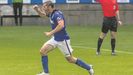 Diego Cervero celebra un gol con el Real Oviedo