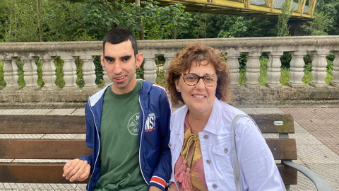 Marl�n junto a su hijo Alberto
