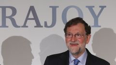 El expresidente del Gobierno Mariano Rajoy, en la presentación de su libro 'La política para adultos'.