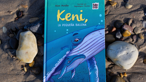 As� luce la portada del cuento �Keni, la peque�a ballena�
