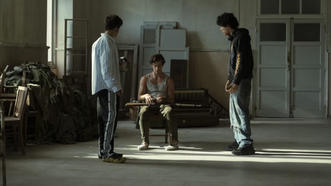 Imágenes del rodaje de la película «La bola negra».