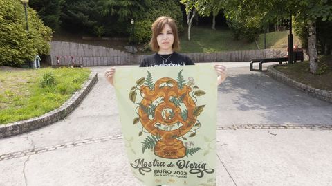 Jessica Mariño, con el cartel de la 38.ª edición 