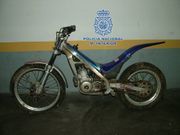 La motocicleta recuperada