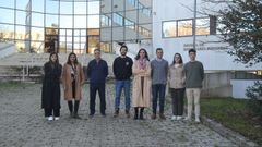 Parte de los investigadores de la Escola de Forestais del campus de Pontevedra que participan en el proyecto «Resilient2Change»