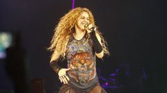 Shakira, durante un concierto en el Coliseum de A Corua
