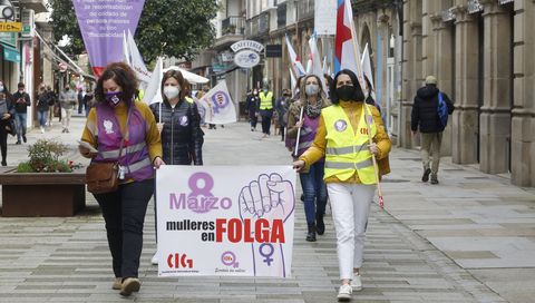 Protesta en Vilagarca 