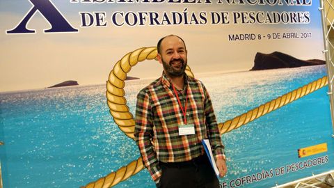 Basilio Otero, en el 2017, cuando fue elegido por primera vez presidente de la federación española de cofradías de pescadores
