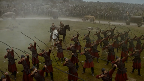 Batalla entre los Dothraki y los Lannister en el episodio 7x04 de Juego de Tronos