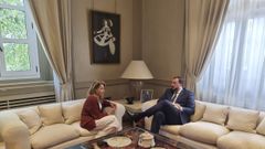 El presidente del Principado de Asturias, Adrin Barbn, se rene con la ministra de Transportes, Movilidad y Agenda Urbana, Raquel Snchez