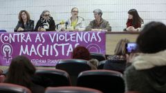 En el centro, Martina, hermana de Ana Gmez, asesinada en Lugo en 2016