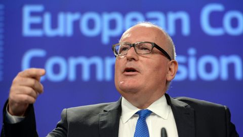 El vicepresidente de la Comisin Europea, Frans Timmermans