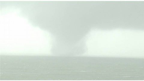 Tornado en la costa de A Guarda.Tornado en la costa de A Guarda