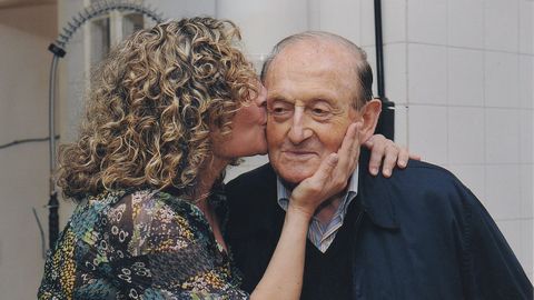Imagen de archivo de María José Ríos con su padre
