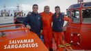  Gonzalo González, Ángel González y Juan Torrado, tripulación de la Salvamar Sargadelos.