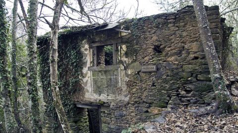 Ruinas de la aldea de Froxende, en la parroquia monfortina de Vilamarn, abandonada en 1960 a causa de la construccin del embalse de Santo Estevo