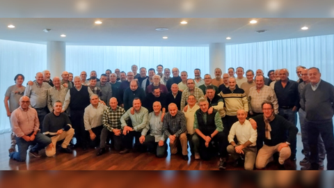 Los participantes, en una fotograf�a tomada el s�bado en el hotel Almirante.