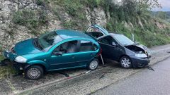 El choque se produjo cerca de la salida sur de Ourense de la autovía A-52, en sentido Vigo.