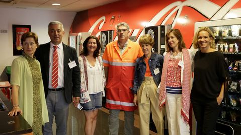Visita del secretario xeral de Poltica Lingstica por el concurso de Novos Talentos de Coca Cola