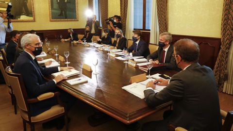 Reunión extraordinaria del consello de la Xunta de ayer lunes sobre los presupuestos del año próximo